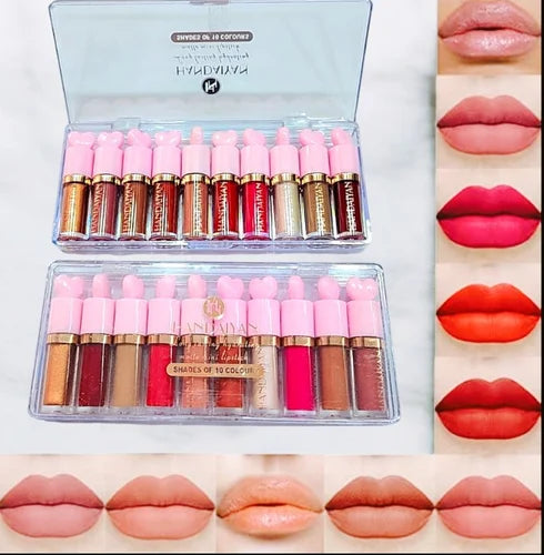 Mini Matte Lipstick Set of 10