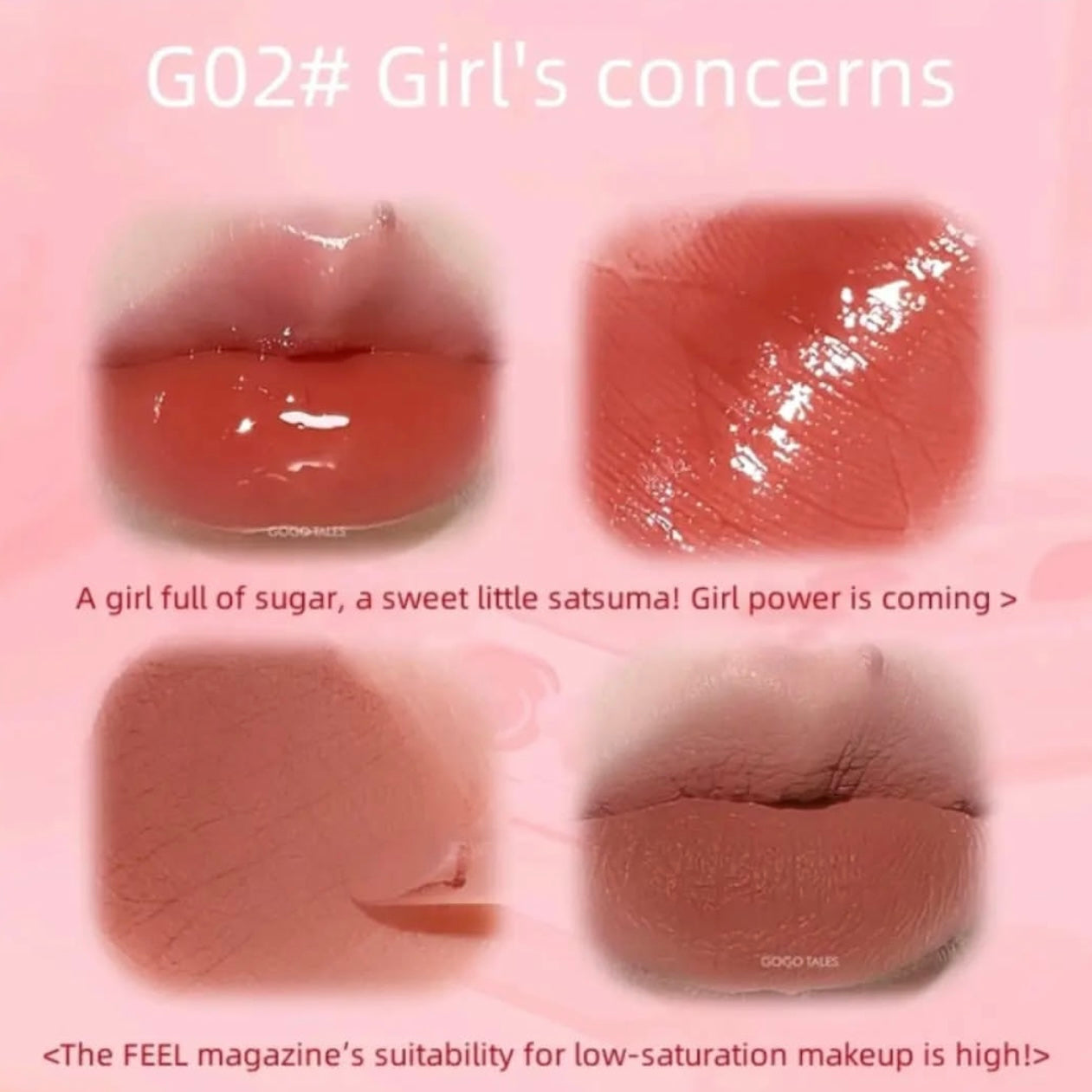 AirPods lipstick Double Lip Gloss Mirror Finish Nude Color Korean Lipstick Matte